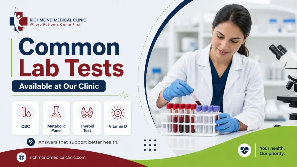 Common Lab Tests You Can Get at Richmond Medical Clinic