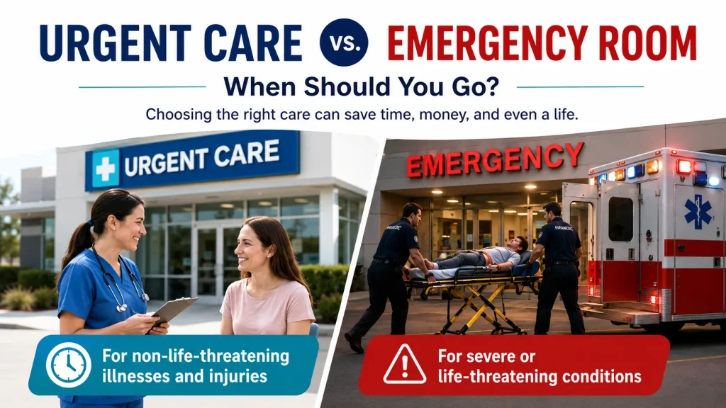 Urgent Care vs. Emergency Room When Should You Go
